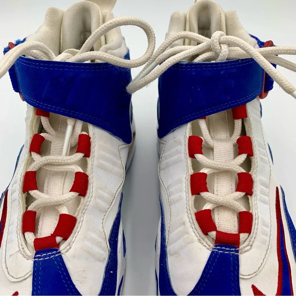 Nike Air Max 1 Griffey Shoes Sneakers Big Boy Sz 5.5 Y Red White Blue School Gym